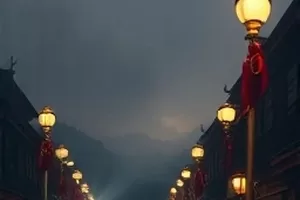国产传媒在线首页主推剧集《雾港来信》码头夜戏横版剧照